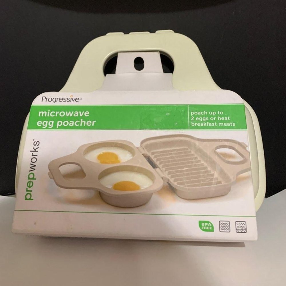 2 egg Microwavable poacher/ meat warmer